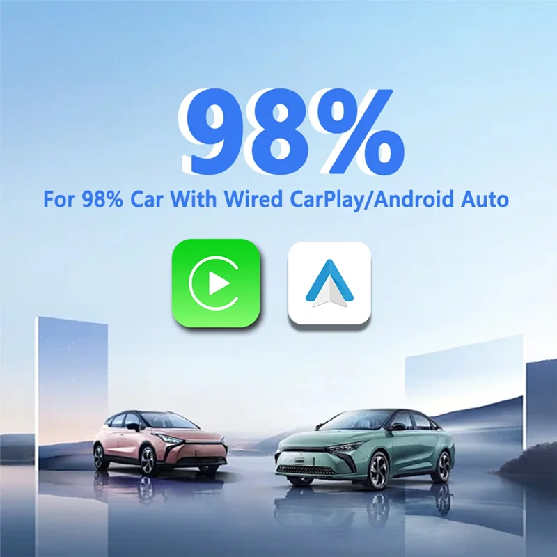 

Беспроводной адаптер Carplay AA87 Android Auto 2в1 Smart Dongle для VW, Toyota, Skoda, Volvo, Kia