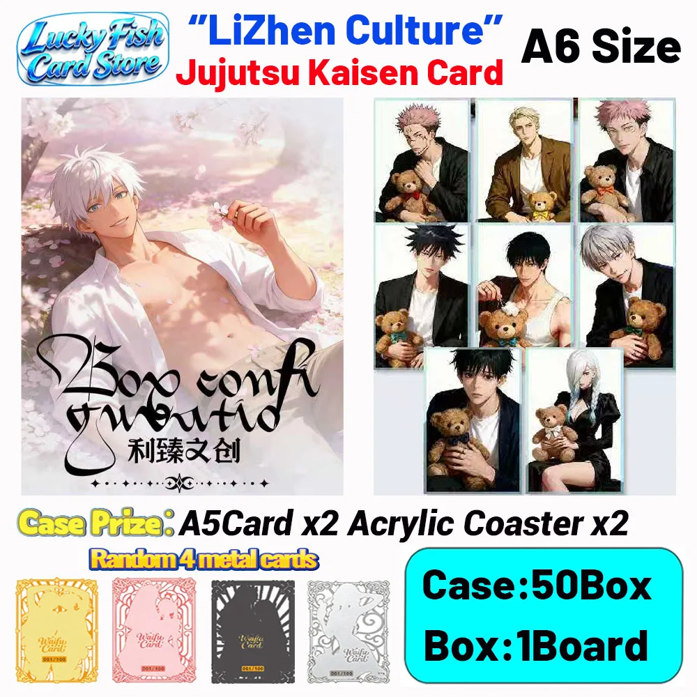 

Wholesale 2026 New LiZhen Creative Studio Jujutsu Kaisen Cards A6 Size Acrylic Board Anime Collectibles Character Fan Gifts