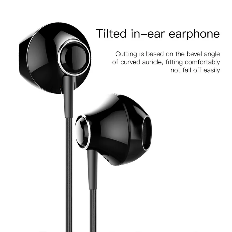 Baseus Encok H06 In-ear Wired Earphones: High-quality Sound and Comfortable Fit with Lateral Design