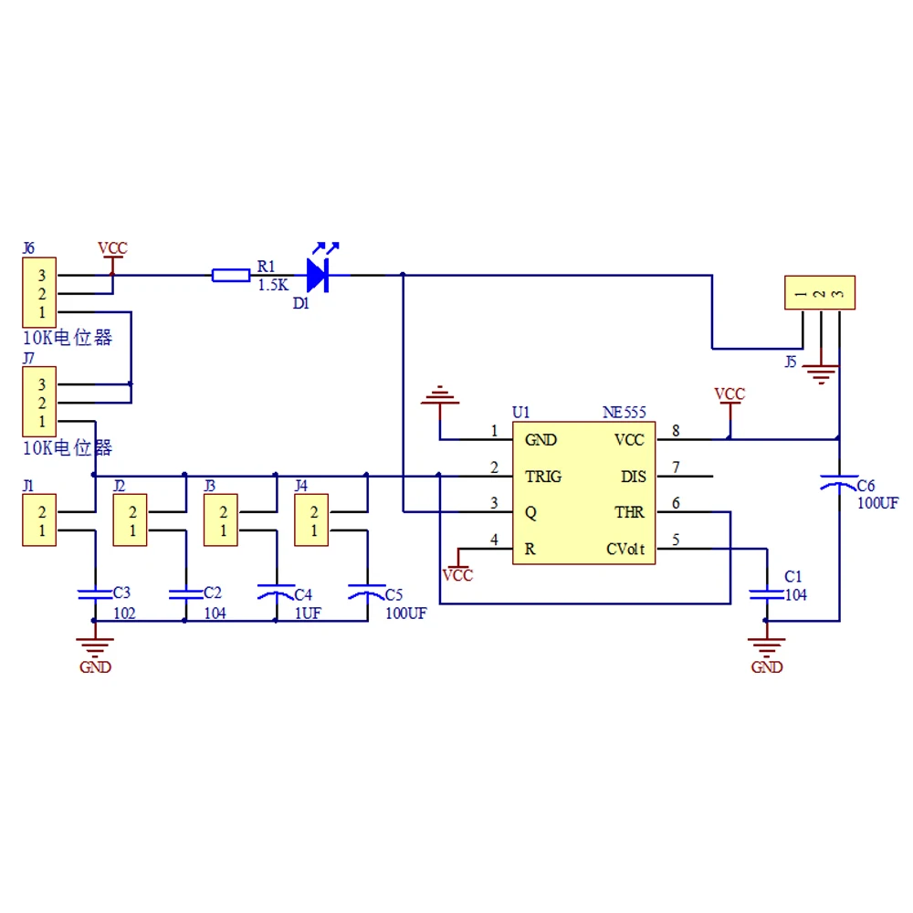 DIY Kit Blokgolf Signaalgenerator NE555 MCU Puls Verstelbare Generator Signaalmodule Elektronische Fabricage Projecten