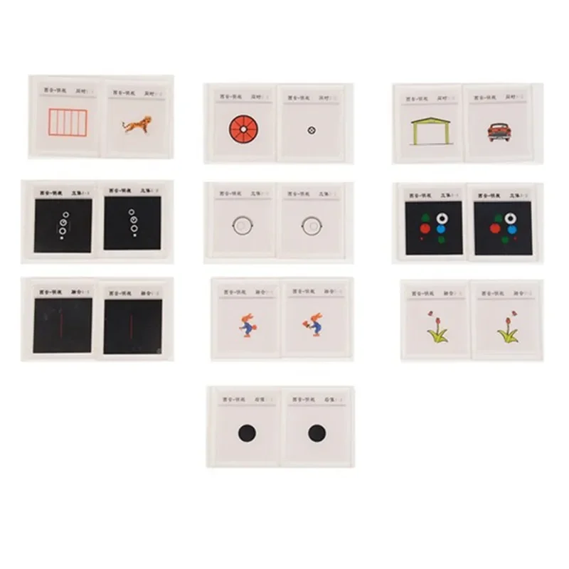 20Pcs Ophthalmic Synoptophore Trainer Training Cards Vision Stereo Convergence Simultaneous Perceptio Tool Parts Accessories