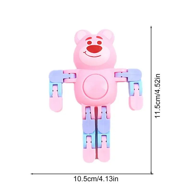 Stress Relief Toy Cartoon Animal Chain Fidget Toys Fingertip Spinners Creative Fingertip Toys Transformable Stress Relief Fidget