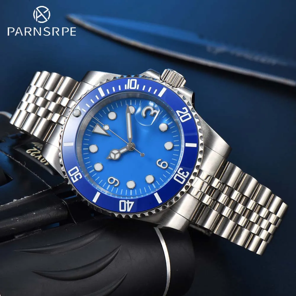 

Men's Diving Watch NH35 Luxury Business Automatic Mechanical Watch Sapphire Date Ceramic Bezel 316L Stainless Steel Case Strap