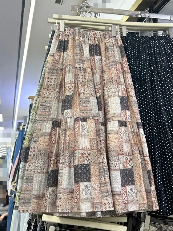 Bohemian Print Halter Neck  Dress Women's Summer New Style High Waist A-Line Skirt Vintage Casual Loose Fit Elastic Waist
