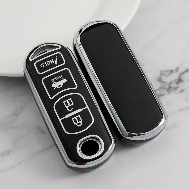 Tpu-車のキーカバー,mazda 2 3 6 atenzamoio CX-5 cx5 CX-3 cx7 CX-9 2015- 2019 2 3 4ボタン用の背面カバー,キーレス