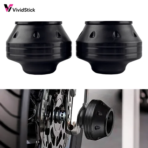 2Pcs Universal Motorcycle Wheel Protection Crash Pad Motorbike Crash Protectors Alloy Motocross Falling Front Fork Slider Cups