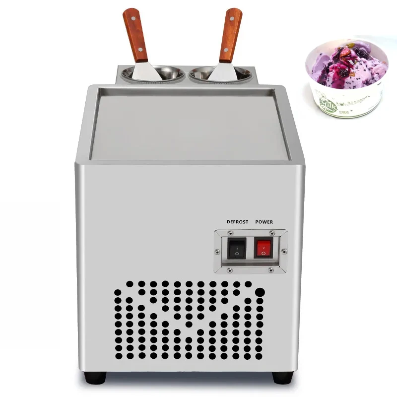 

Frying Ice Cream Roll Machine Single Square Yoghurt Fruit Smoothies Electric Fried Yogurt Machine Stainless Steel Commercial