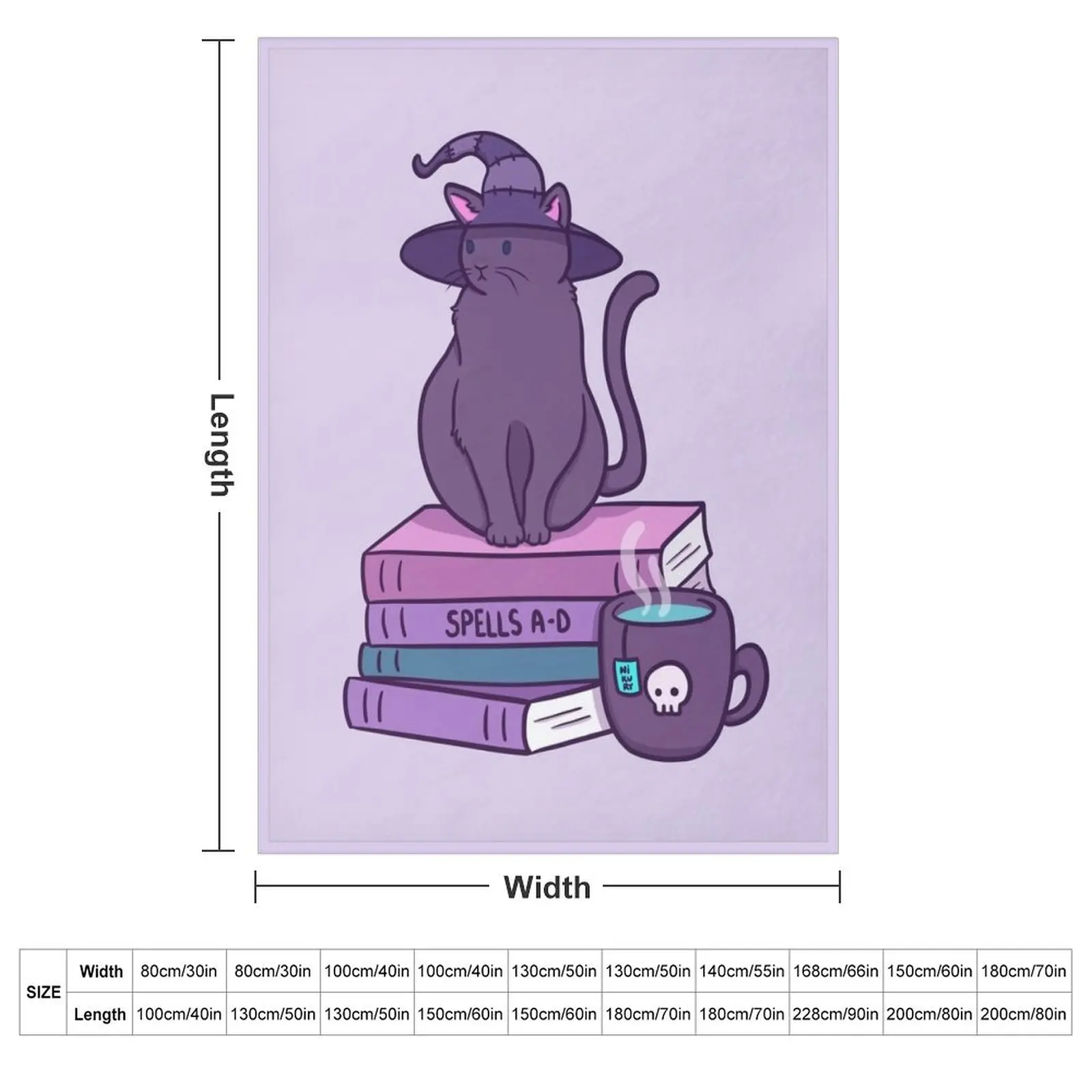 Feline Familiar Nikury Throw Blanket Custom halloween Sofa Quilt Bed Fashionable Blankets