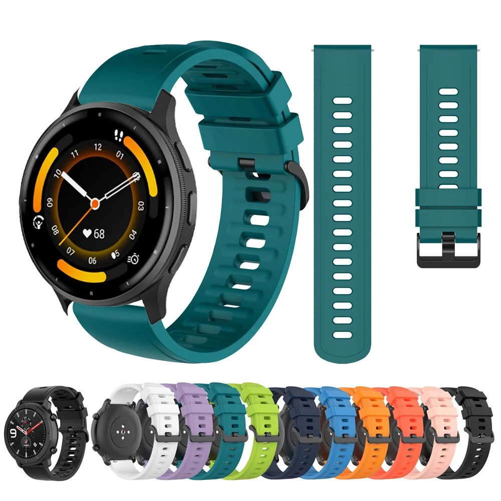 20mm 22mm Watch Strap For Garmin Venu 3 2/Forerunner 265 255 165 Music /Vivoactive 4 5 3 Band Venu SQ 2 Plus Silicone Wristbands