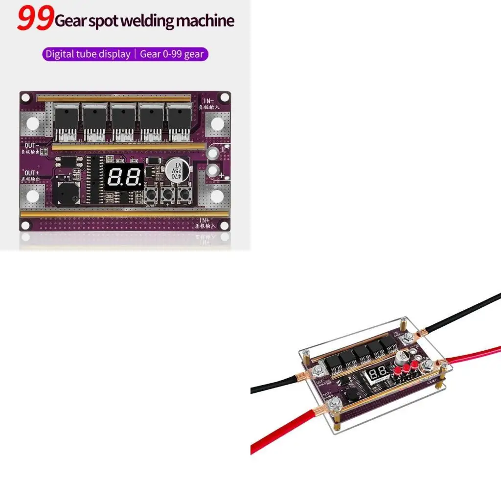 

652F Мини-аппарат для точечной сварки DIY Набор 99 передач для сварки 14650 17490 Аккумулятор