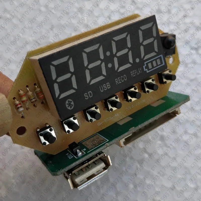 

Bluetooth-цифровой дисплей USB-плата декодирования, кнопка записи, декодер дистанционного управления, совместимый с MP3-2207