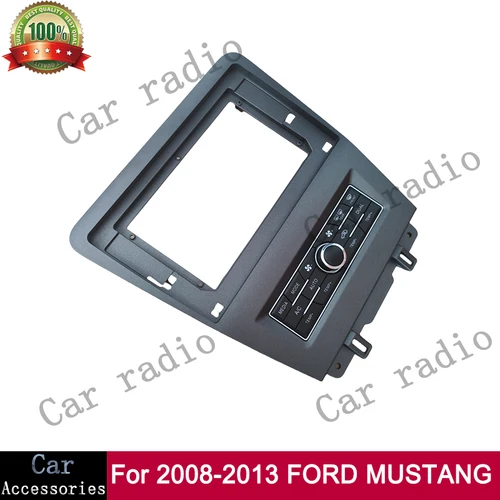 Imagen 2 del producto Para 2008-2013 FORD MUSTANG con botón Radio de coche reproductor de marco estéreo Android unidad principal 2Din Panel de Fascia cubierta de tablero