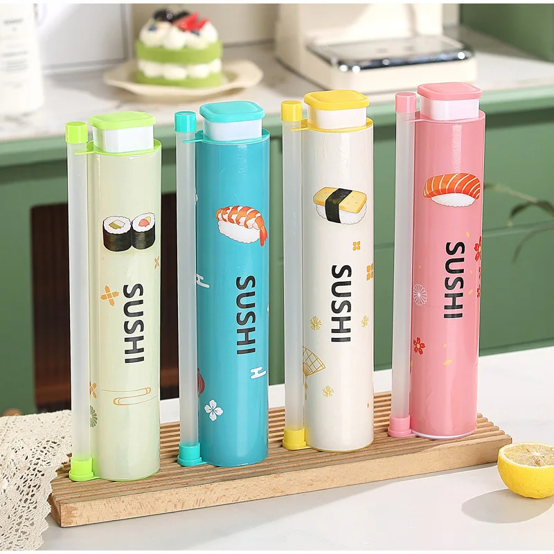 Sushi Maker Roller Bazooka DIY Sushi Push Pop Kit Easy Sushi Bazooka Roller Mold for Rice Meat Vegetables Fun Kitchen Sushi Tool
