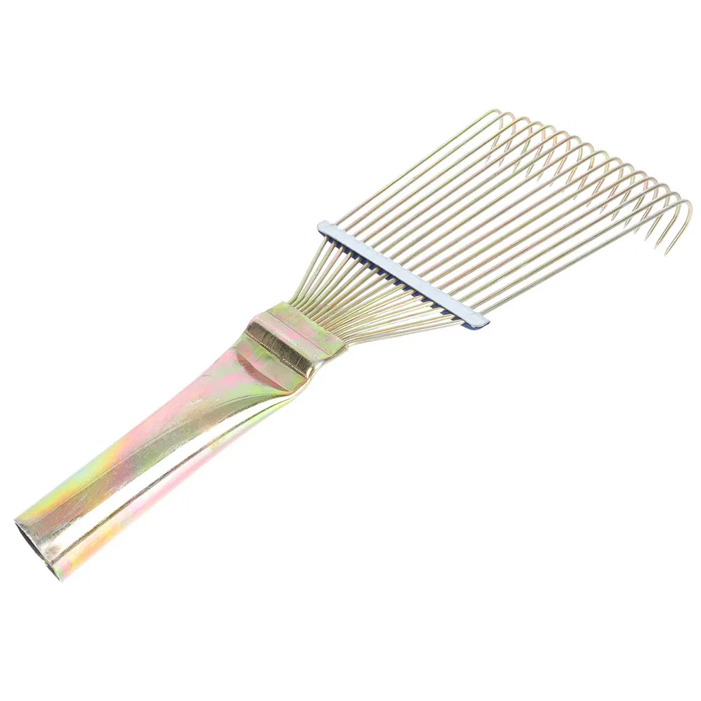 

Metal Horse Hair Brush for Grooming Horses Cattle Donkeys Livestock Heavy Duty Iron Teeth Rake for Cleaning Massaging Coat