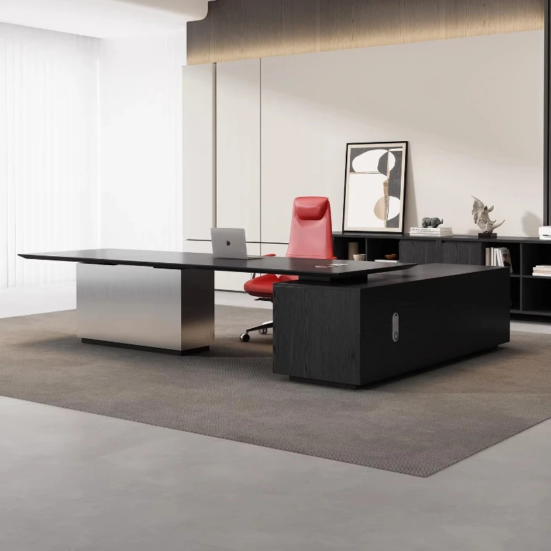 

200 240 280 300 320cm designer furniture Computer desk bureaux de travail l shaped desk Modern Luxury mesa de computador