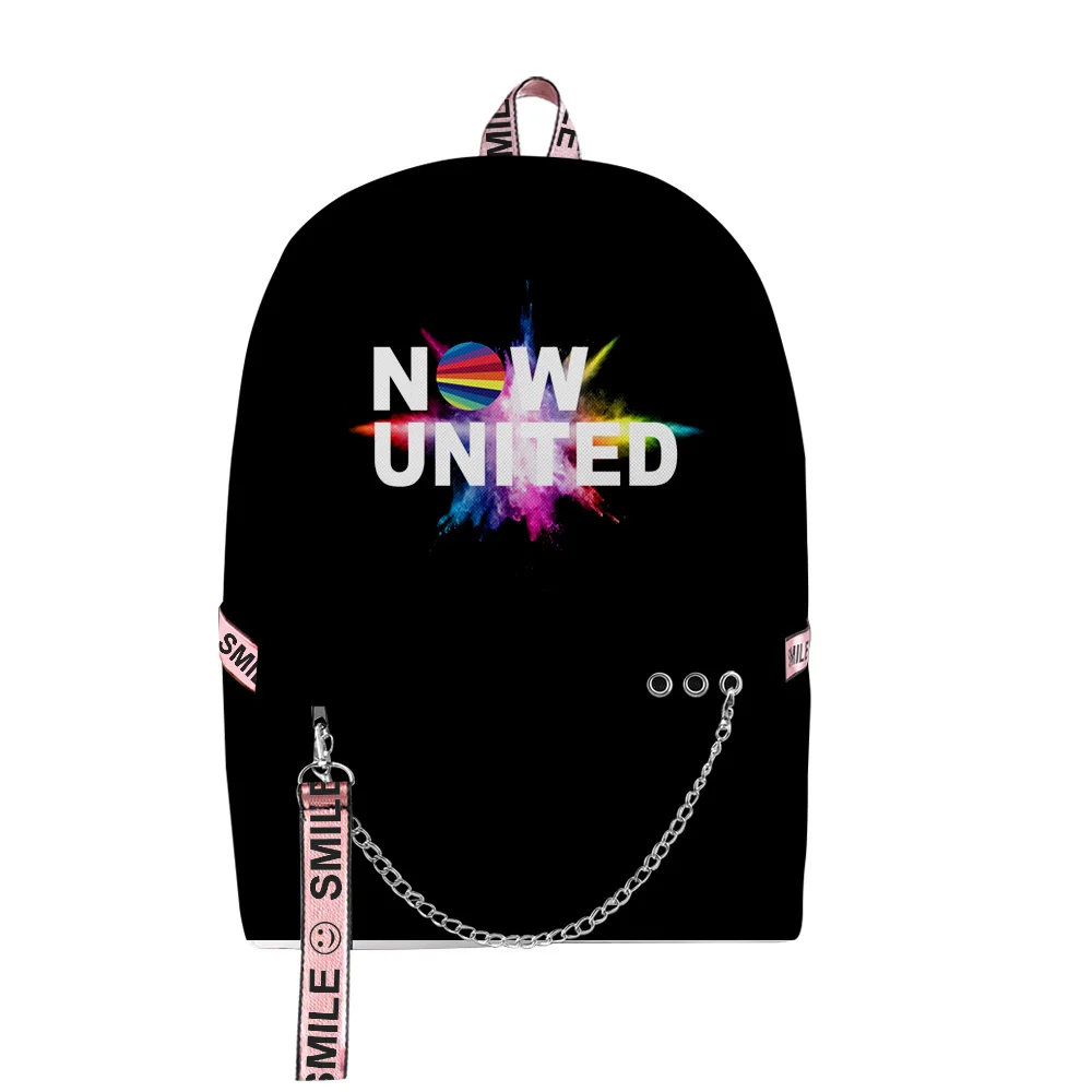 Harajuku Novelty Cool Now United Student School Bags Unisex Print Oxford Waterproof Notebook multifunction Travel Backpacks