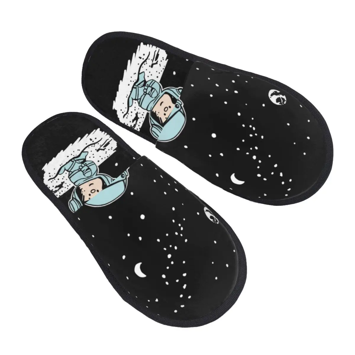 Custom Space Astronaut Mafalda House Slippers Women Comfy Memory Foam Quino Comics Cartoon Slip On Bedroom Slipper Shoes