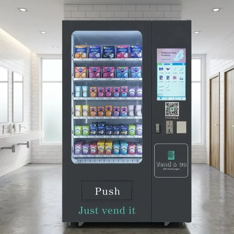 24H Self Service Vending Machine for Sanitary Pads Coin Operated for School Restroom Office