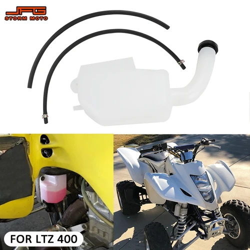 Tanque de radiador, tanque de agua, botella de refrigerante, depósito de desbordamiento, piezas de motocicletas para Suzuki LTZ 400 LTZ400 ATV