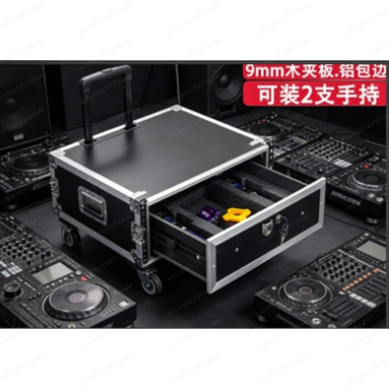 Universal 19-inch Server Rack Drawer for Wireless Microphone Cases
