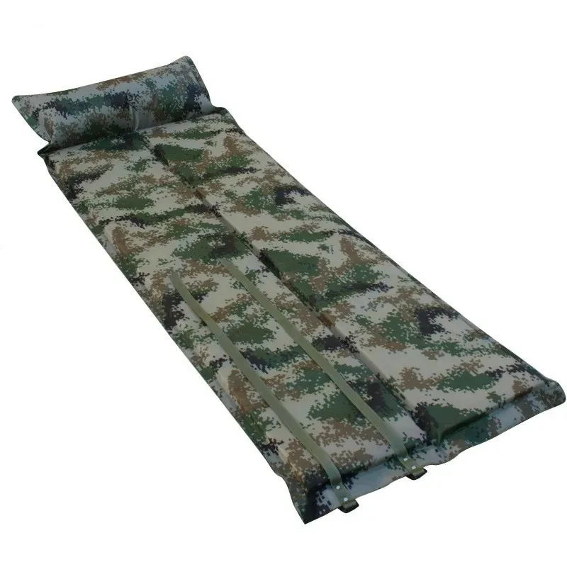 

Outdoor Travel Camping Mat Foldable Automatic Inflatable Cushion Thick Waterproof Camouflage Tent Mats Sleeping Mat With Pillow