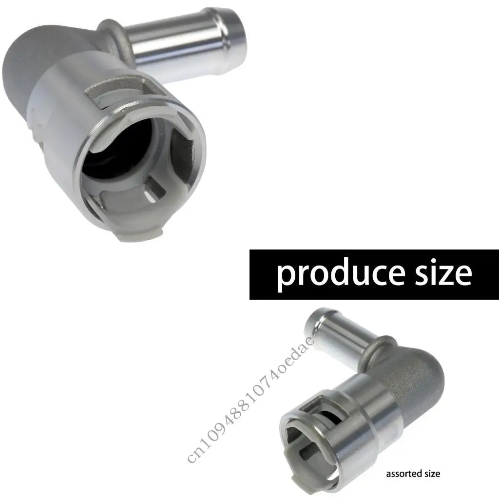 

90 Degree Heater Hose Metal Fitting 800-419 for HVAC Coolant Line Repair, Aluminum Part for Selected Vehicle Service in Daily