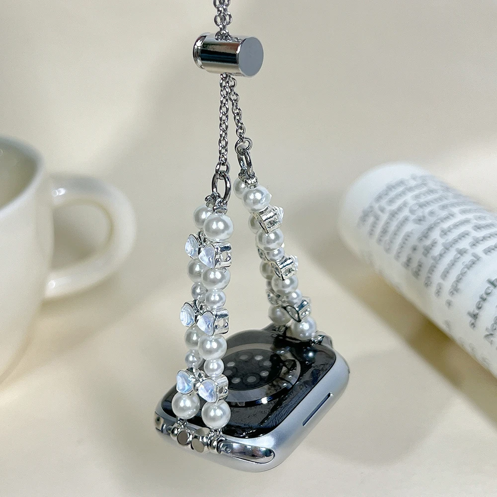 Biżuteria Pasek z muszką do Apple Watch 10 Pasek 46 mm 41 mm 45 mm 44 mm 40 mm 42 mm Damska metalowa bransoletka iWatch Series 9 8 7 SE 6 5