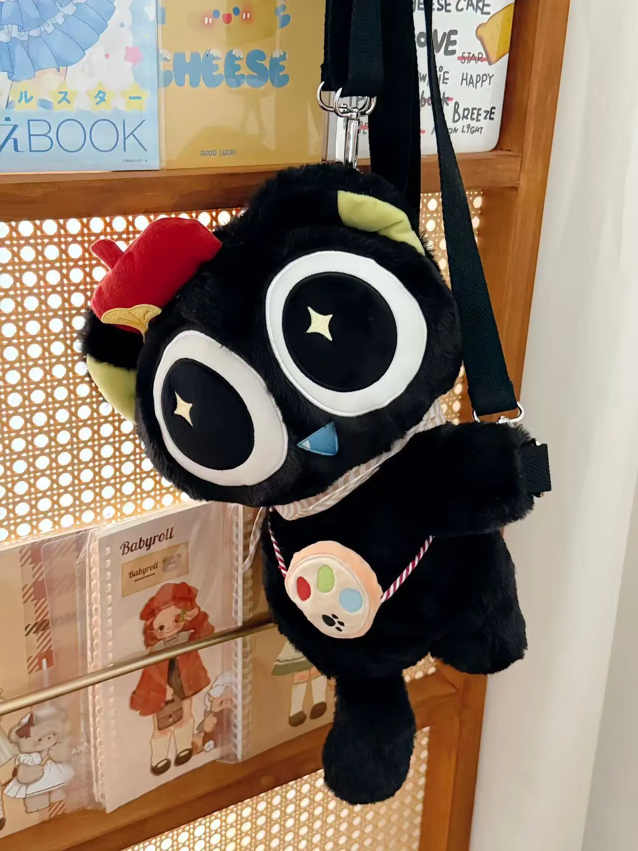 新しいかわいい漫画羅小黑バトルクロニクルバックパックぬいぐるみクロスボディバッグスタイリッシュな多用途バッグ誕生日ギフト