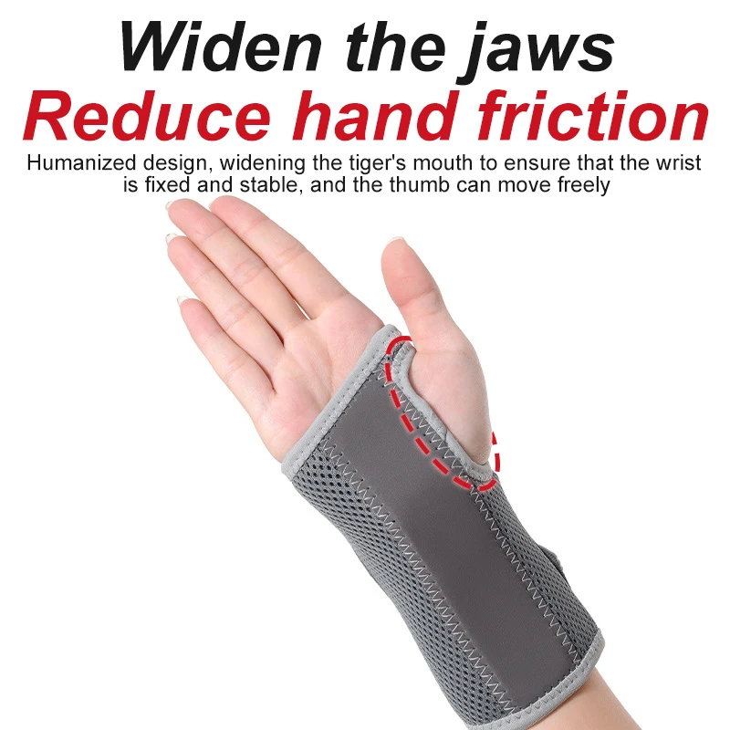 Tunnel Wrist Brace Night Support and Metal Splint Stabilizer Helps Relieve Tendinitis Arthritis Carpal Tunnel Syndrome Pain