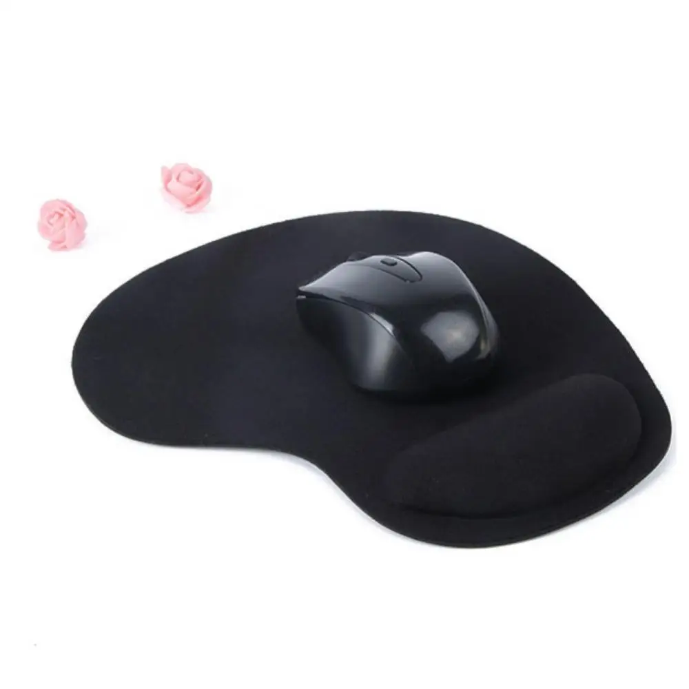 Wrist Support Mouse Pad Mice Mat Home Office Solid Color Anti-Slip Gaming with Wrist Support