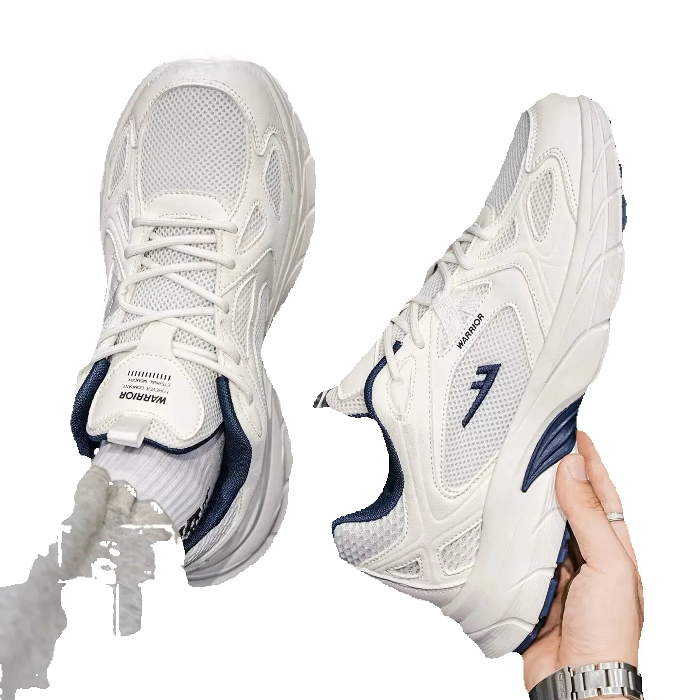 Pullback Men's Shoes, Trendy Versatile Sports Shoes For Men, Spring 2026 Thick-soled Dad Shoes, Men's Mesh Breathable Casual Shoes_vogvips.com