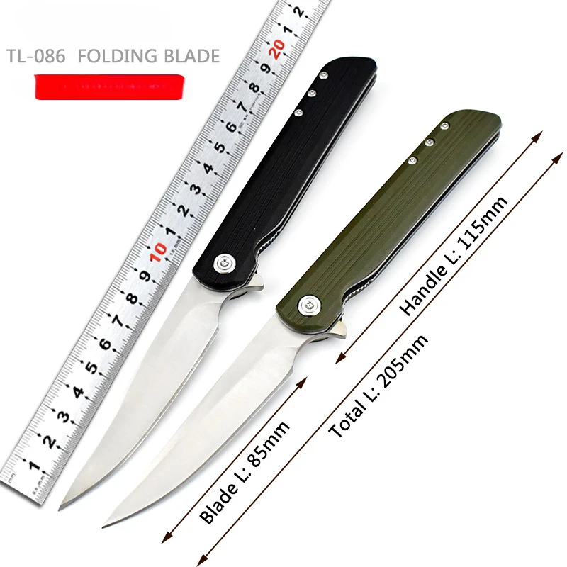 New Folding Knife Outdoor  8CR13MOV Blade Pocket Knife 58HRC Defensive Knives Wild Camping Portable Sharp Pocket Fruit Knives