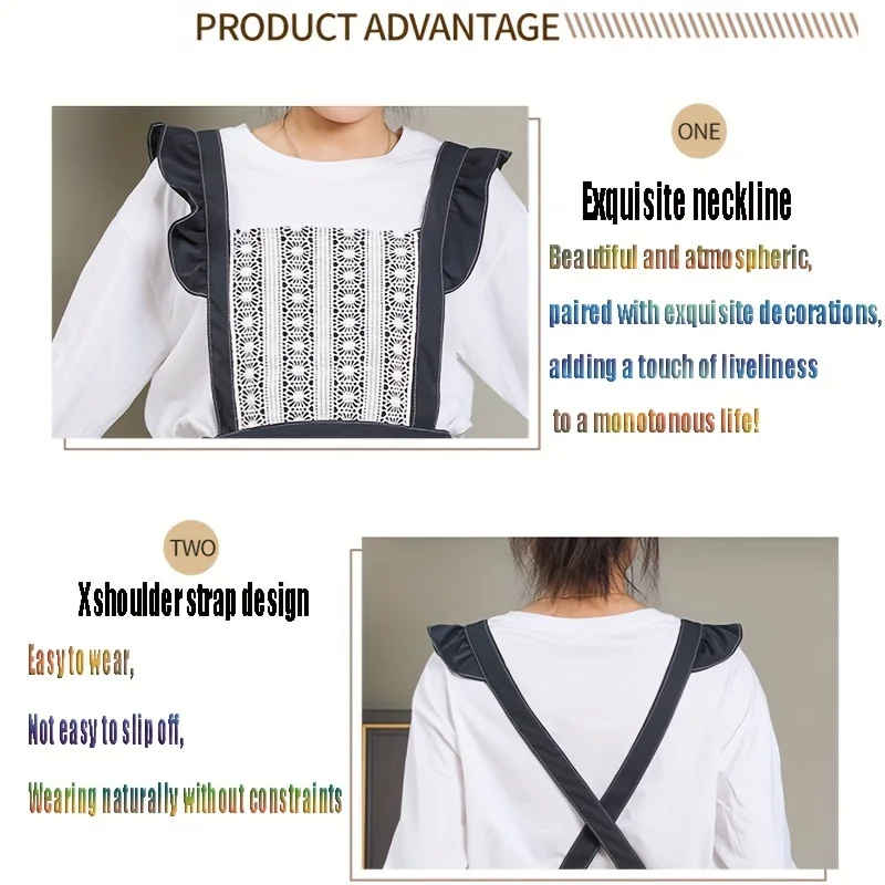 New Lovely Summer Thin Breathable Apron Cute Princess Home Kitchen Apron Workwear for Women