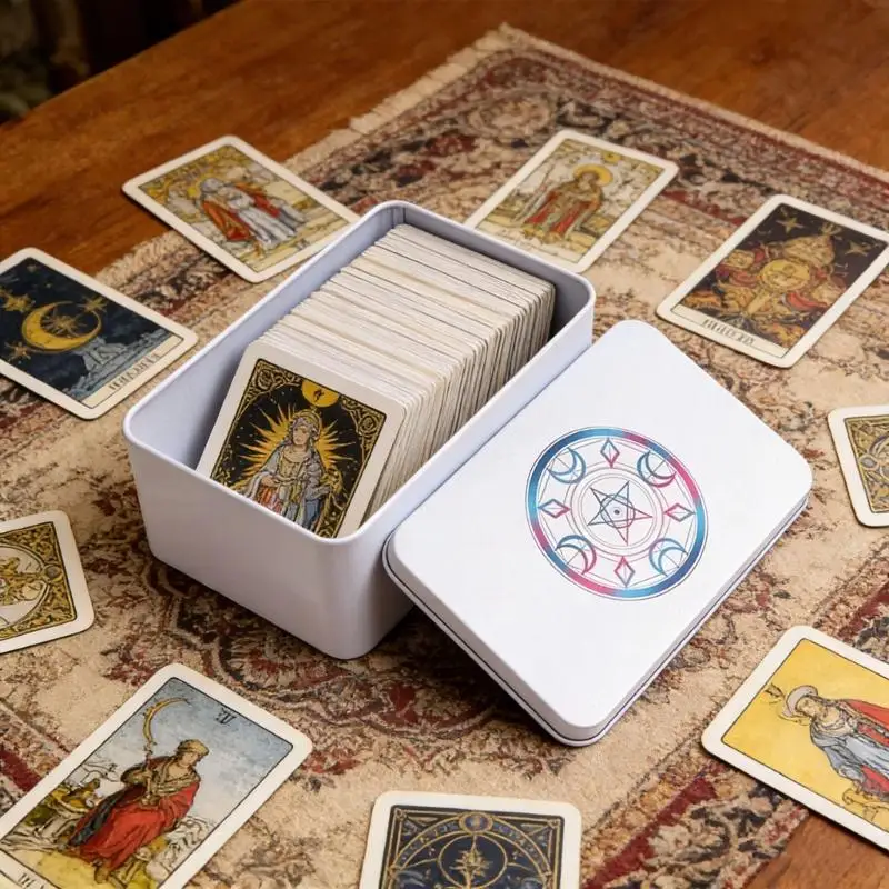 

M5TC Game Card Box Astrology Box Metal Card Storage Case