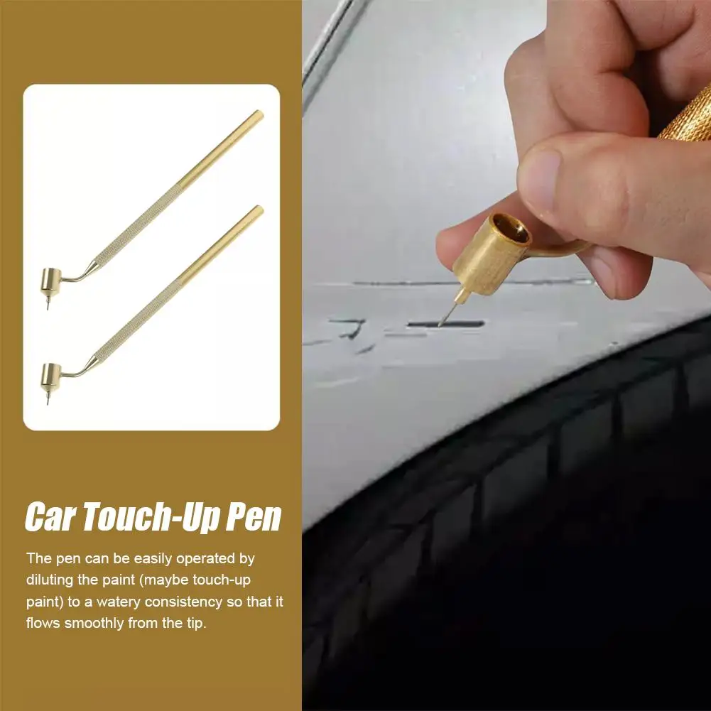 Car Scratch Repairp Touch Up Detailing Fine Line Fluid Writer Paint Applicator Pen Slanting Precision Ruling Pen For Rock C P5Z1