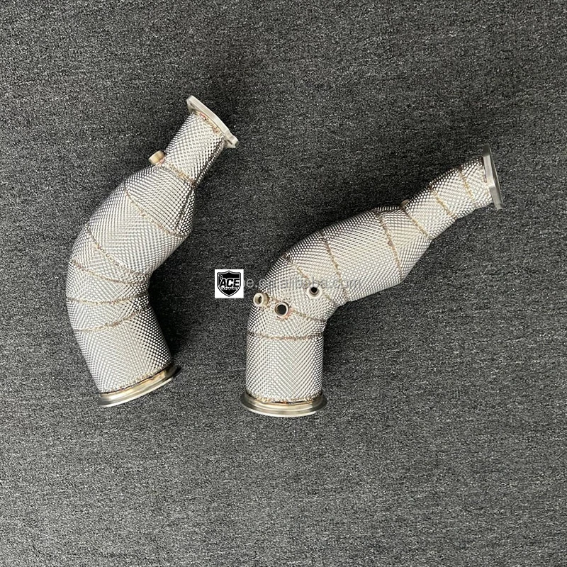 ACE Auspuffrohr für Audi RS6 RS7 C8 4.0T Hochleistungs-Downpipe mit Katalysator SUS304 Auspuffkrümmer – Detail 9