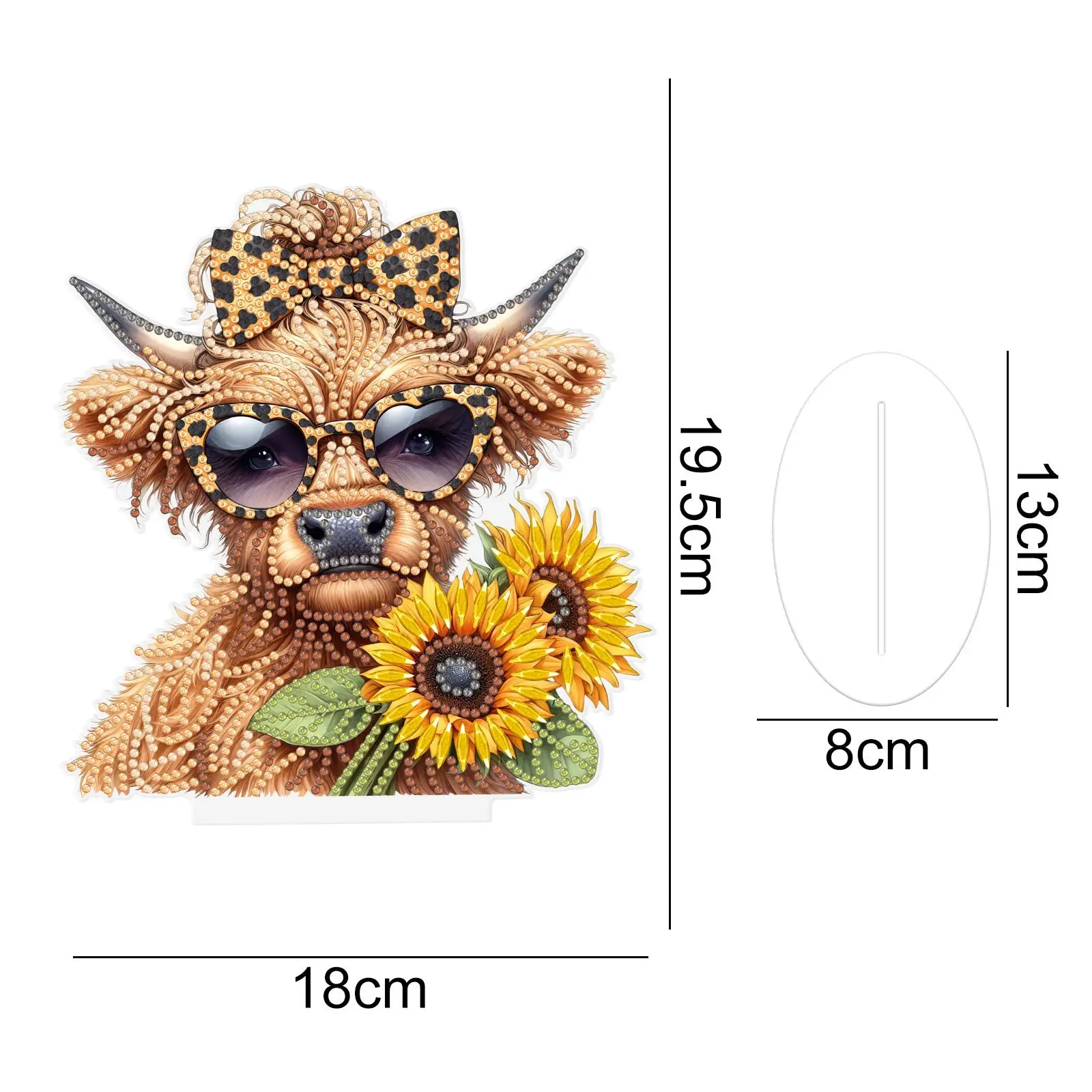 

Animals DIY Rhinestone Decorative Figurine DIY Gift Ornament Souvenirs Decorative Figurine Cute Multi-Style