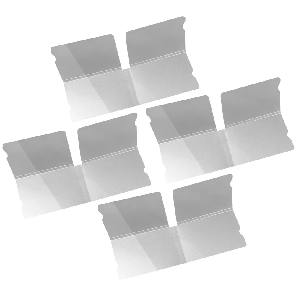 4 قطع صندوق تخزين القناع حاوية بلاستيكية شفافة قابلة لإعادة الاستخدام تصميم قابل للطي لمنظمة القناع الصحية المحمولة و