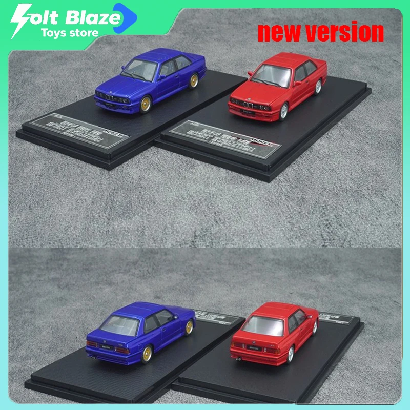 

Mortal 1/64 BMW M3 E30 Sport, литая под давлением модель автомобиля, имитация статического настольного дисплея, модели автомобилей, коллекционные автомобили из сплава для мальчика, подарок
