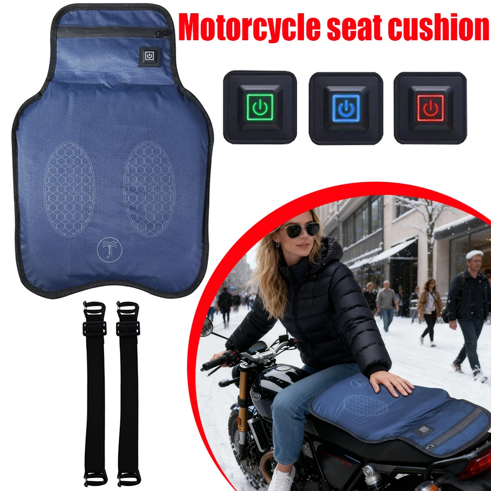 دراجة نارية ساخنة وسادة مقعد امتصاص الصدمات وسادة مقعد مركبة كهربية مقاوم للماء الدافئة دراجة نارية وسادة مقعد غطاء مقعد #1