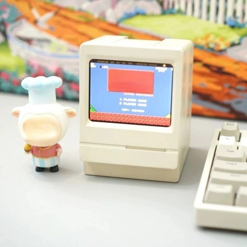 Retro Style Mini Desktop Ornament Monitor HDMI LCD External Secondary Display 640*480 for Computer Laptop