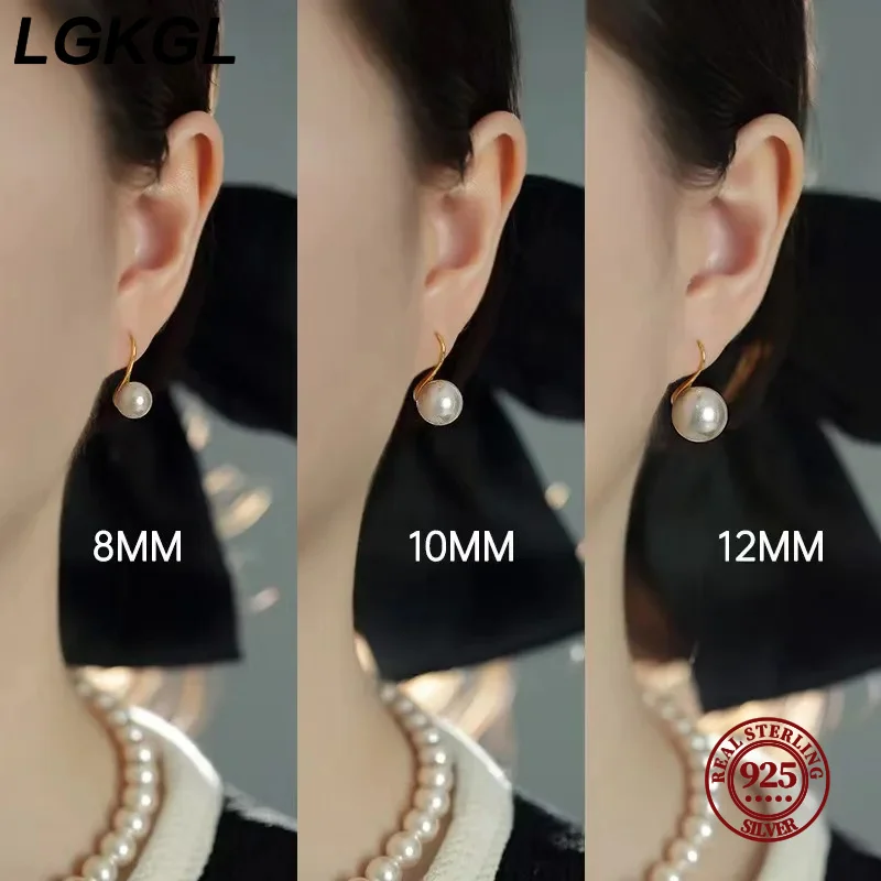 

LGKGL 2024 New Senior Sweet Exquisite Pearl Water Drop Profiling Earrings Elegant Fashion Simplicity Women Earrings Jewelry