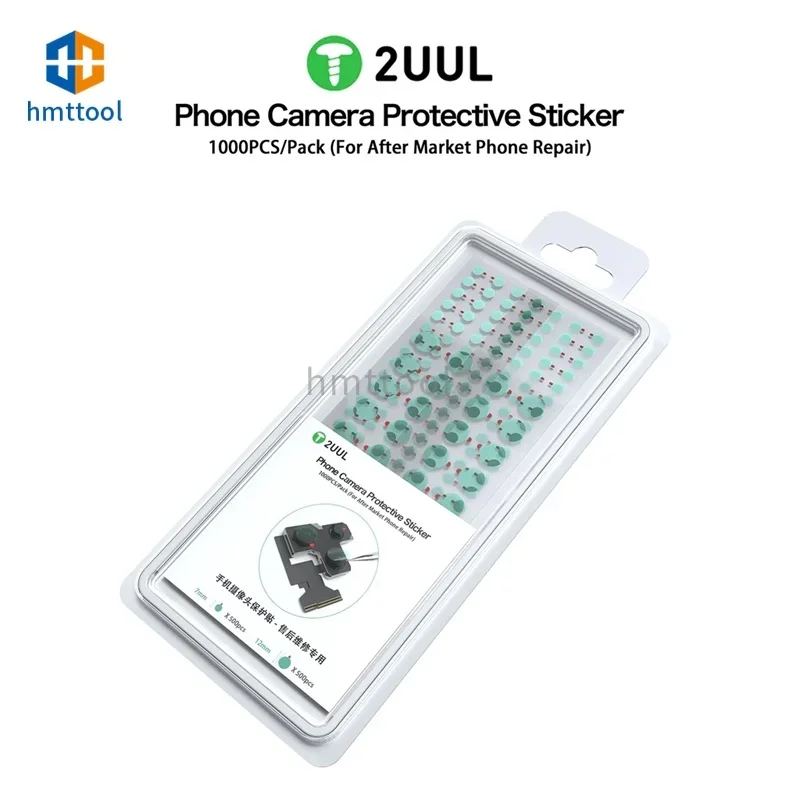 2UUL DA30 1000 шт./комплект для iPhone 6-14pm Защитная Наклейка для камеры Высокое качество 7 мм 12 мм Face ID точечная матрица Пылезащитная наклейка
