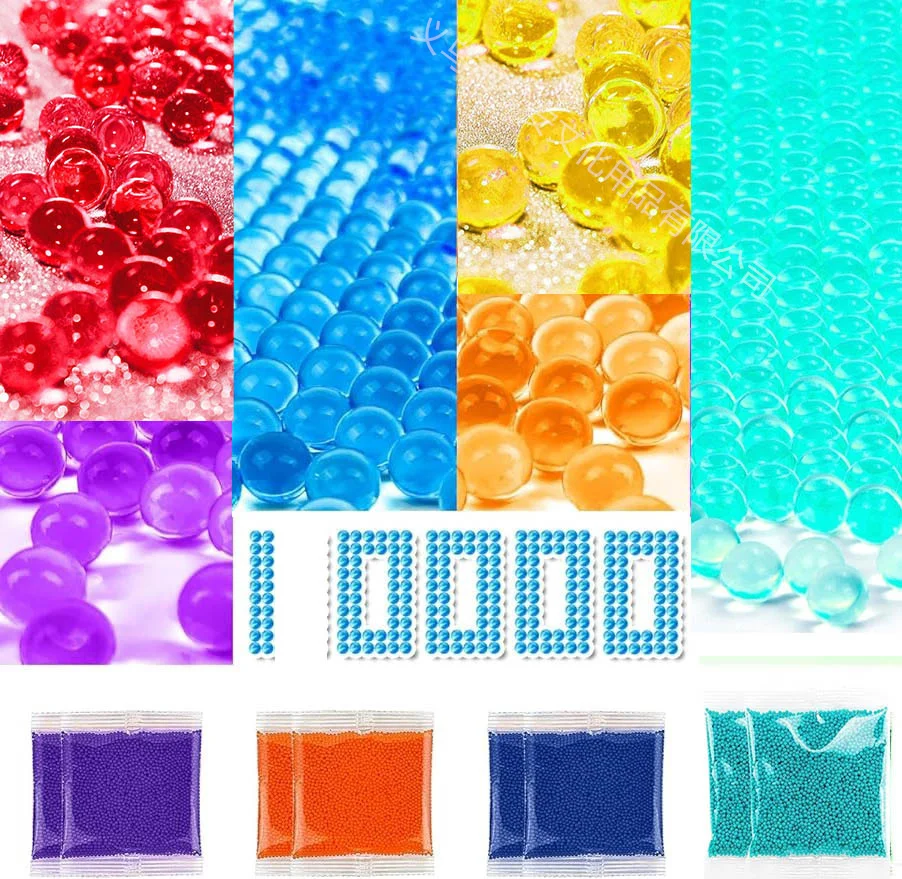 10K Gel Water Ballen Refill Blaster Zacht Vormig Kristal Rood Blauw Regenboog Gel Bal Kralen voor DIY Home Decors Bruiloft bloem 7-8 mm