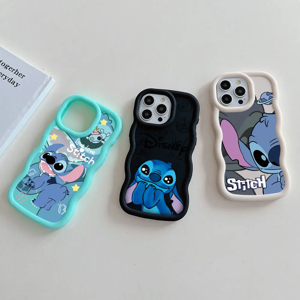 Cute Cartoon Stitch Phone Case For Samsung A03 A04 A05S A10S A11 A12 A20S A21S A13 A14 A55 A54 A34 A53 A30 A32 A33 A73 5G Cover