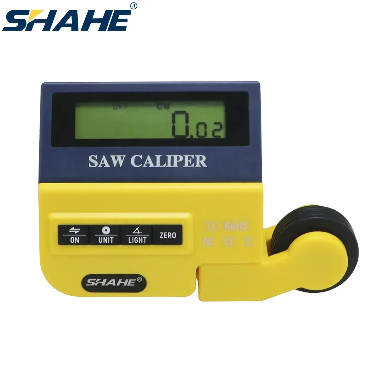 SHAHE Woodworking Rolling Gauge for Miter Saws Cutting Machinery High Precision Digital Display Roller Distance Measurement