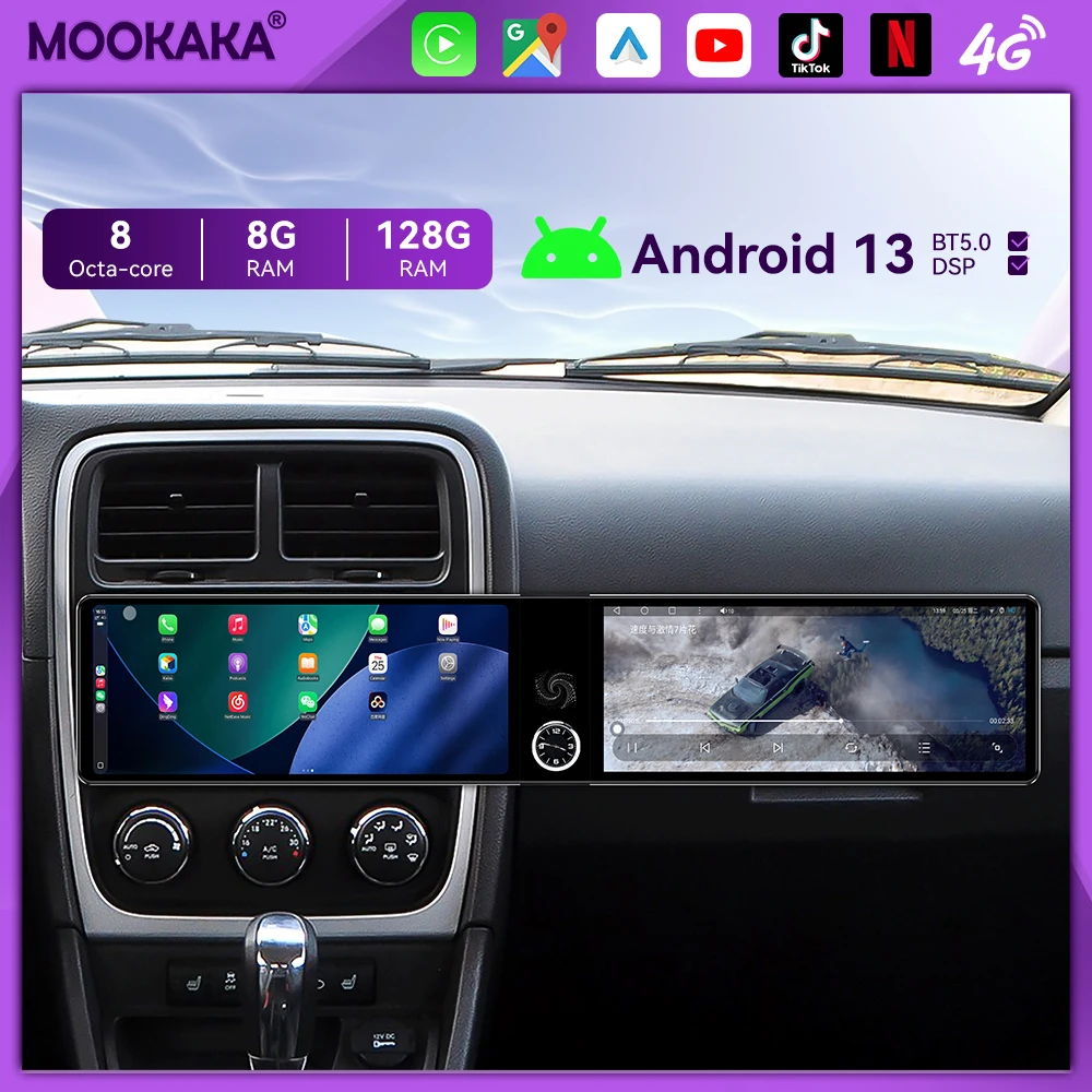 Qualcomm Android 13 Radio For Dodge Caliber 2010-2012 Screen GPS Multimedia Navigation Car Stereo Receiver player IPS Head Unit
