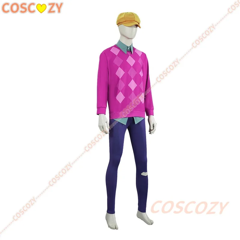 Saja Boys Baby Costume Cosplay Rosa Colletto superiore Pantaloni Cappello Parrucca Set Anime Movie Kpop Demone Costume da bambino Berretto giallo Pantalone Set completo