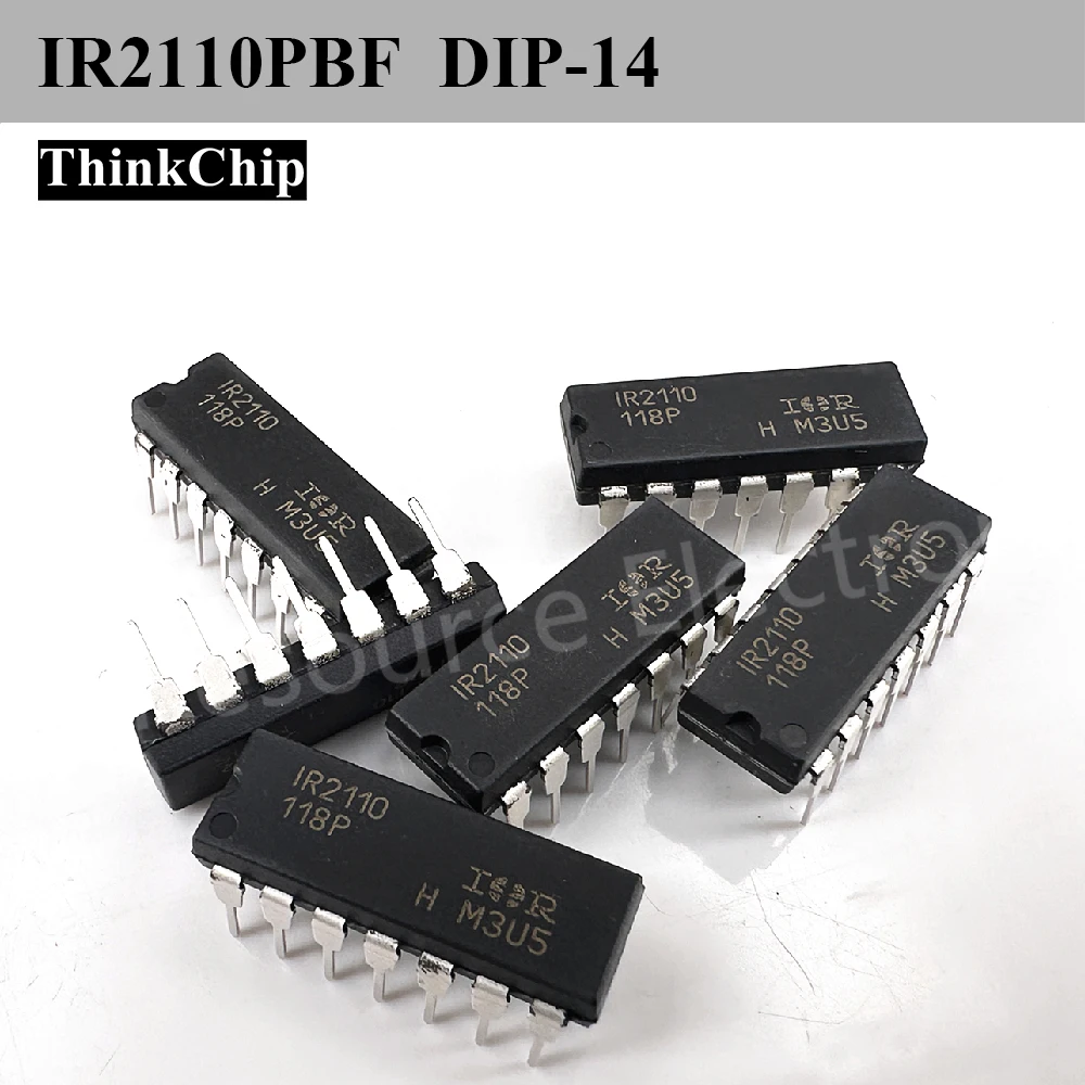

(10pcs) IR2110PBF IR2110PBF DIP-14 High Side Low Side Gate Driver 600V 2A 150ns for Half Bridge Inverter