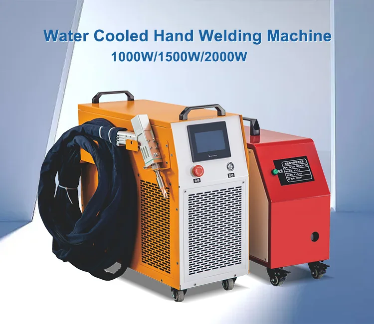 Mini Water Cooled Handheld 1500W 2000W Portable Laser Welding Machine for Steel Stainless Steel Pulse Continuous Welding